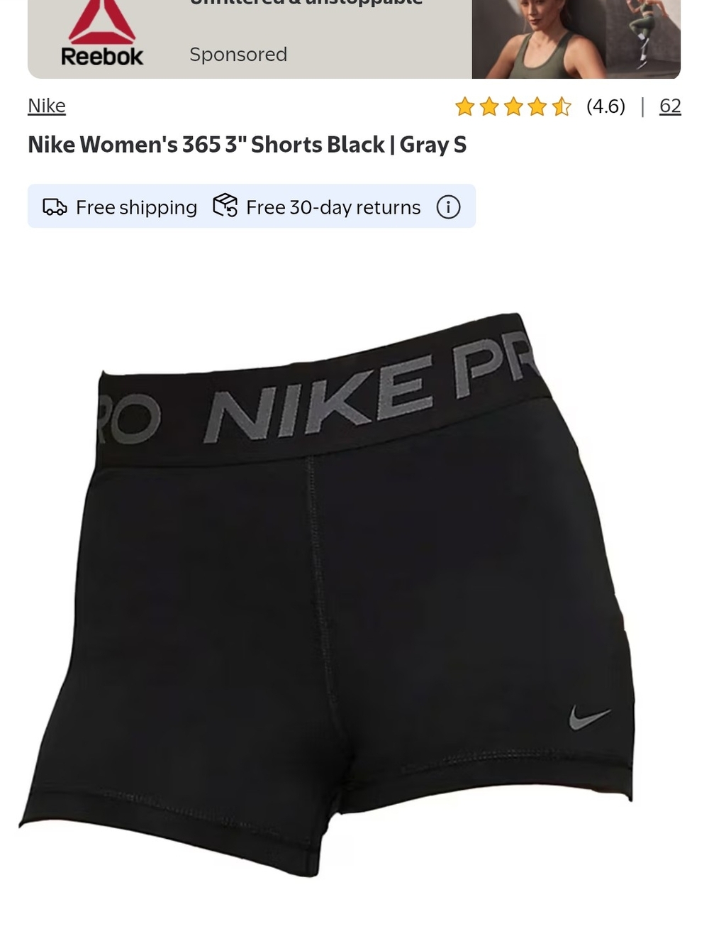 Nike Women's Pro Short Bike Shorts - Black
